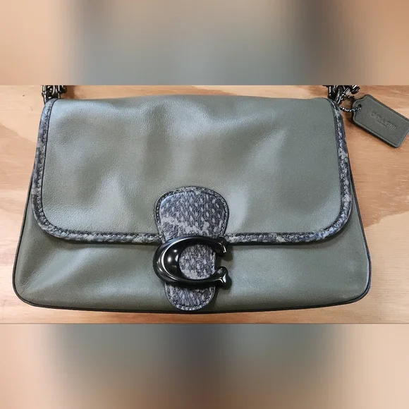 Coach Soft Tabby With Snakeskin Detail